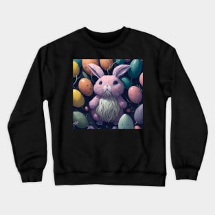 sad bunny easter sticker Crewneck Sweatshirt